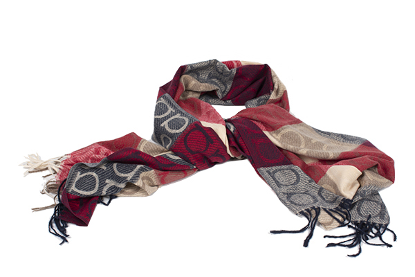 12207 Scarf 100Viscose Red Moretti Milano